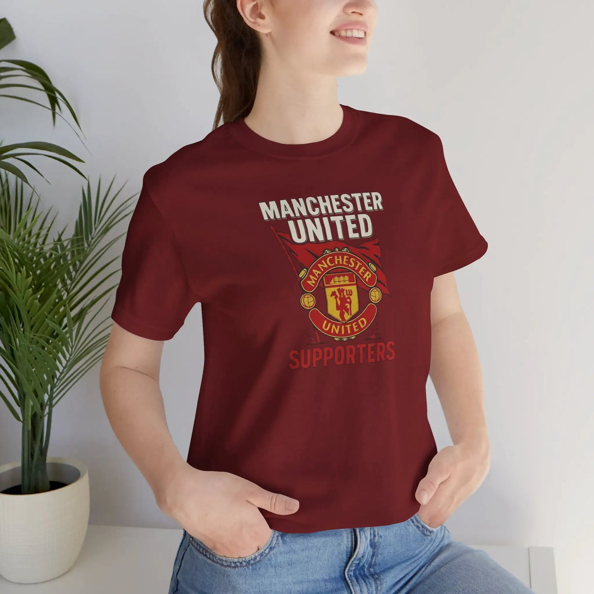Manchester United Unisex Cotton Crew Tee by Printify