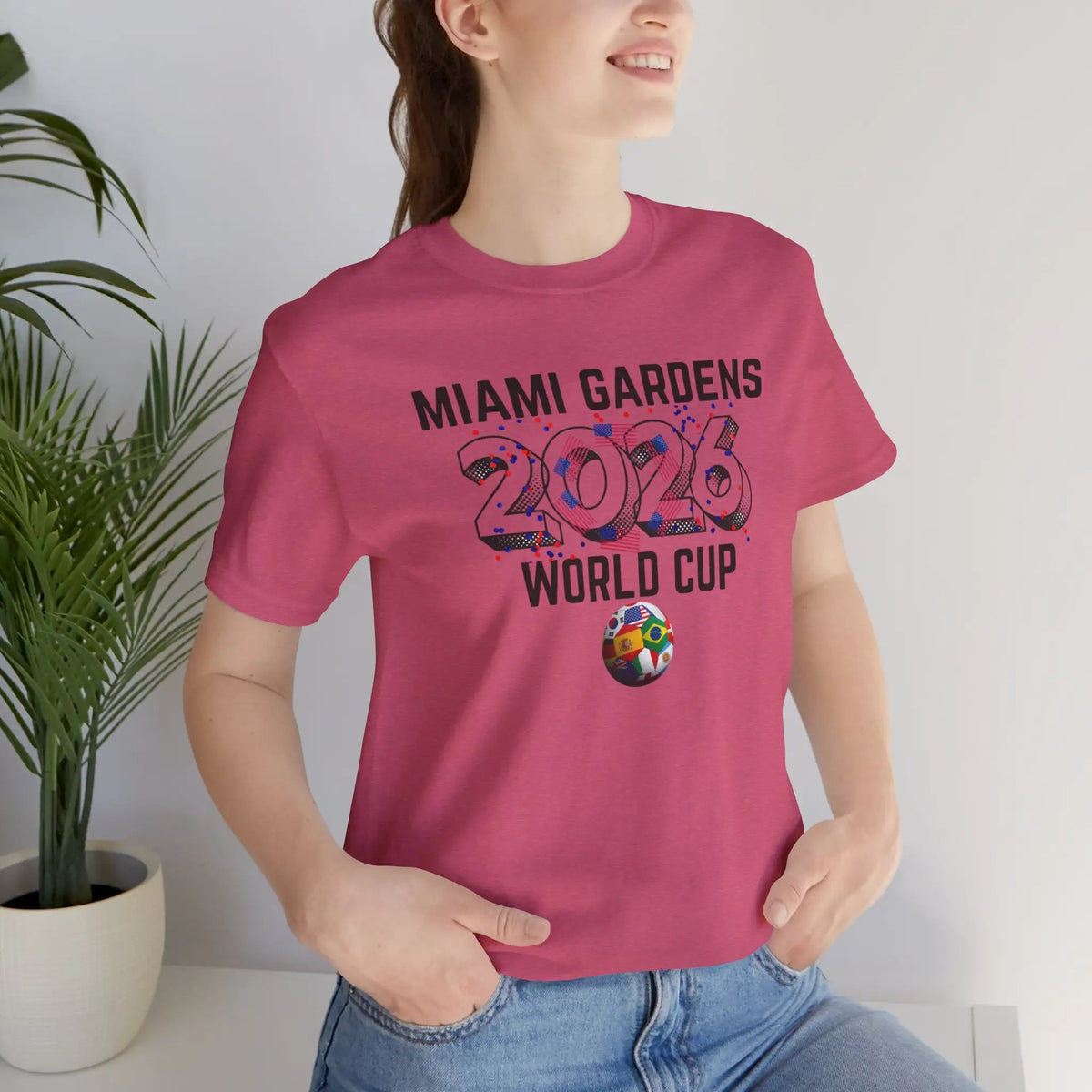 Miami Gardens World Cup Unisex Cotton Crew Tee by Printify