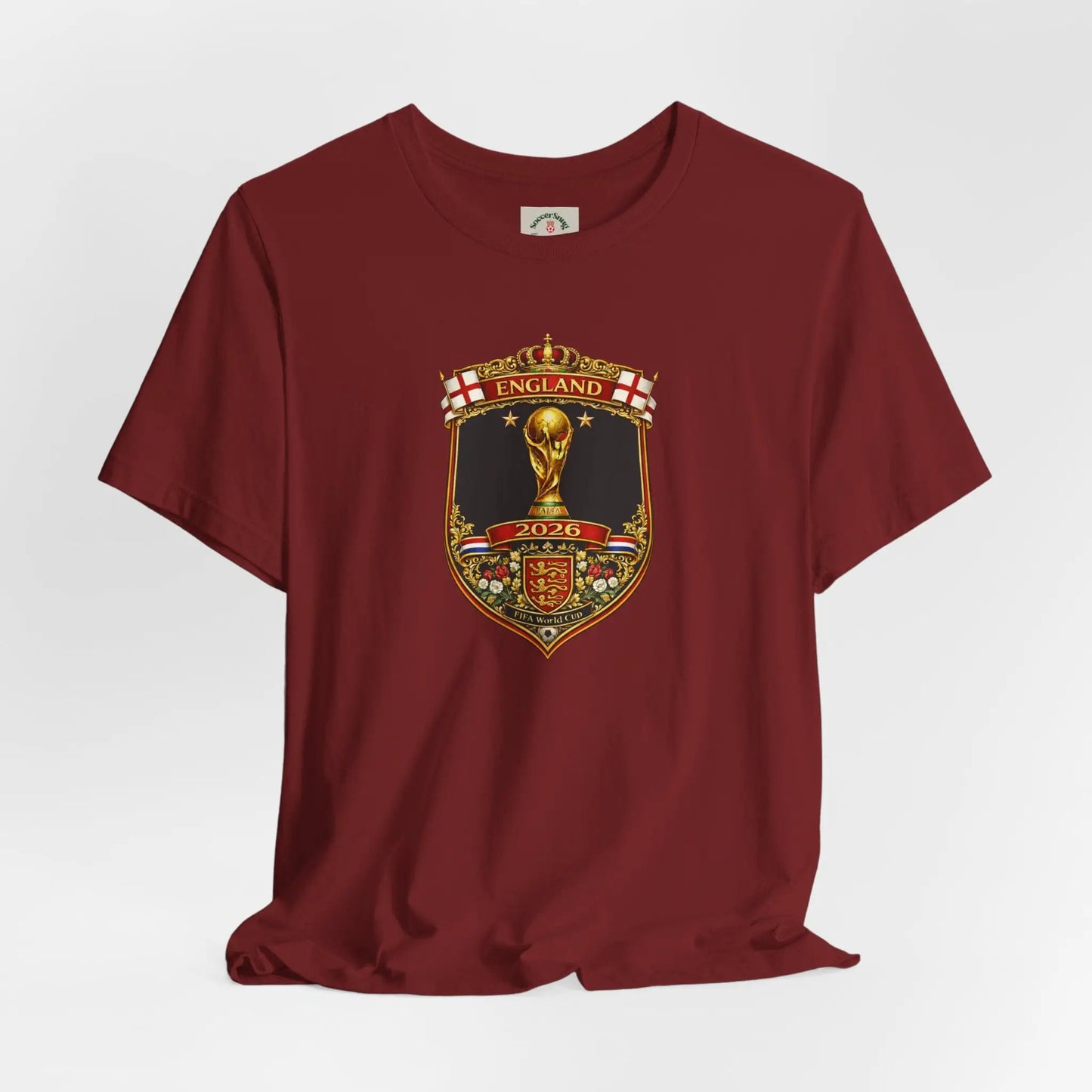 England World Cup 2026 Unisex Cotton Crew Tee by Printify
