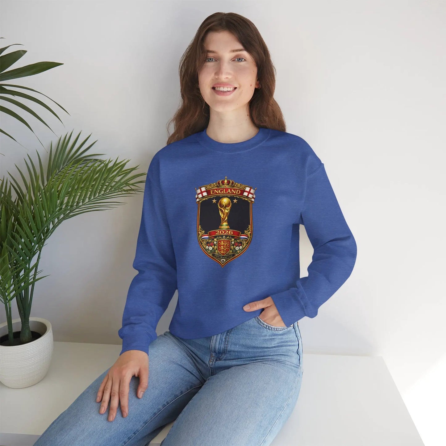 England World Cup Crewneck Sweatshirt by Printify