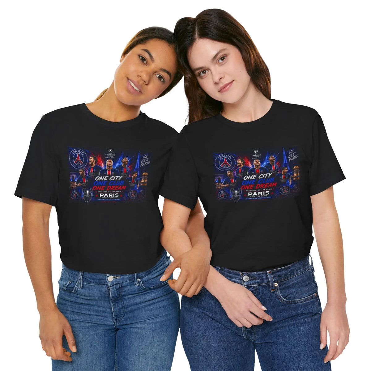 PSG Unisex Short Sleeve Tee by Printify
