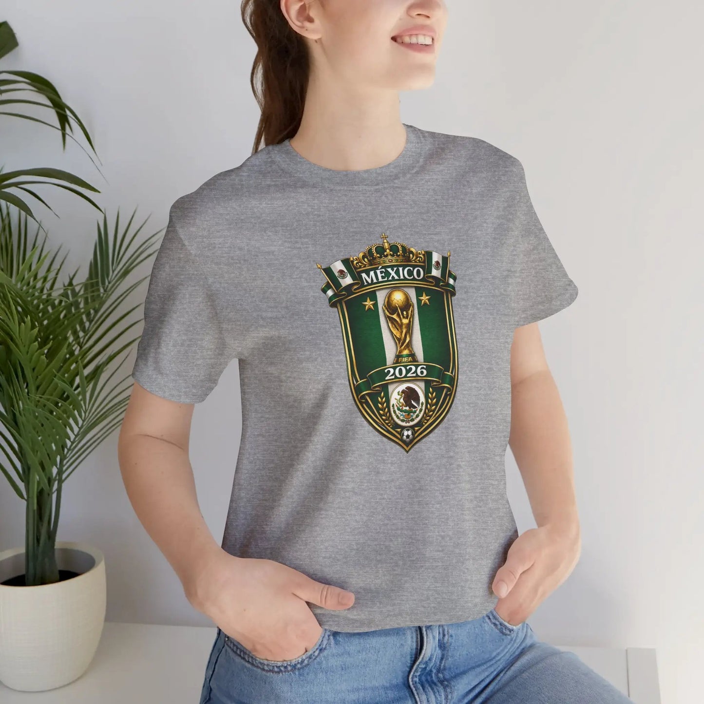 Mexico 2026 World Cup Crest T-Shirt — Soccer Fan Jersey Tee by Printify