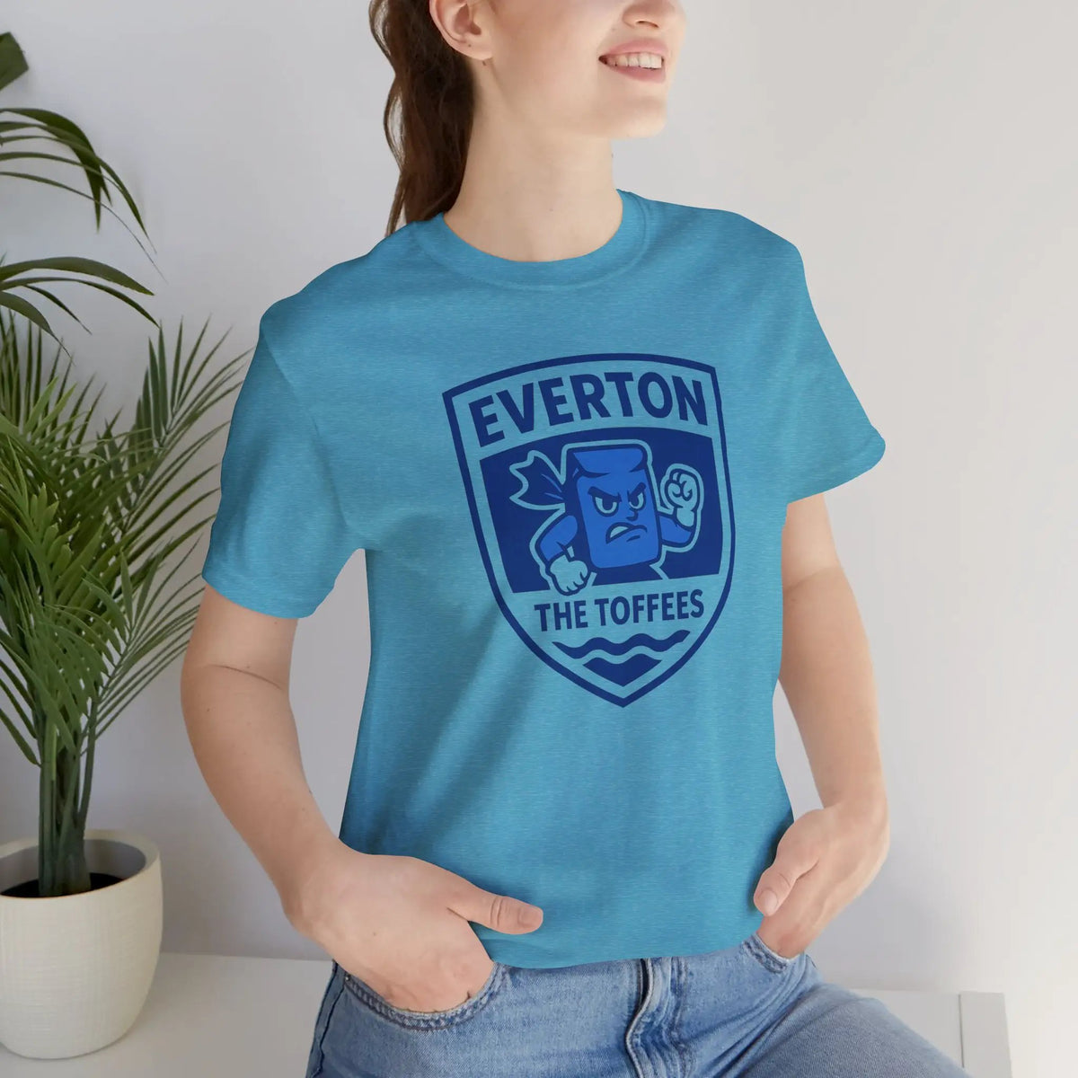 Everton 'The Toffees' Crest T-Shirt — Football Fan Tee by Printify