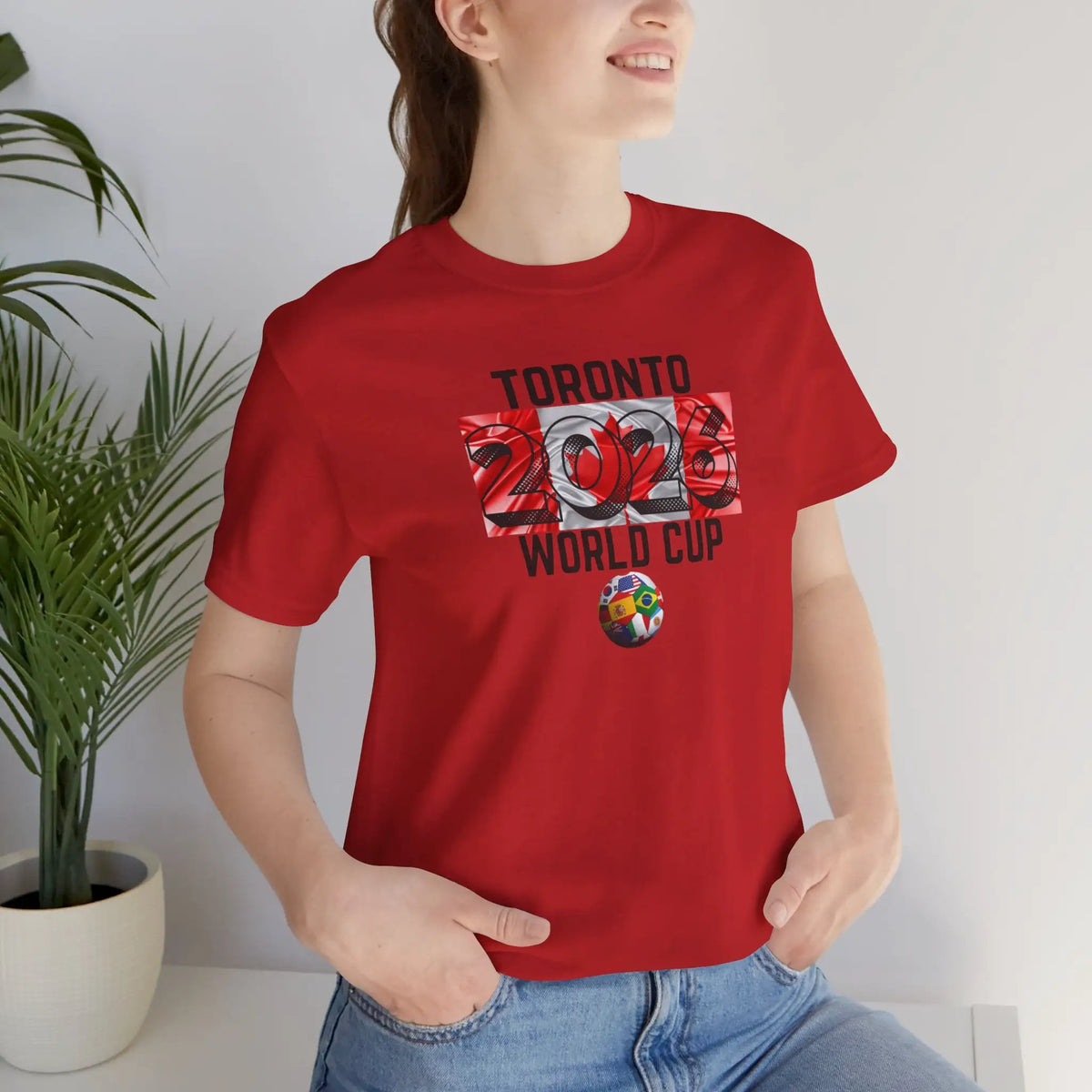 Toronto World Cup 2026 Host Unisex Cotton Crew Tee by Printify