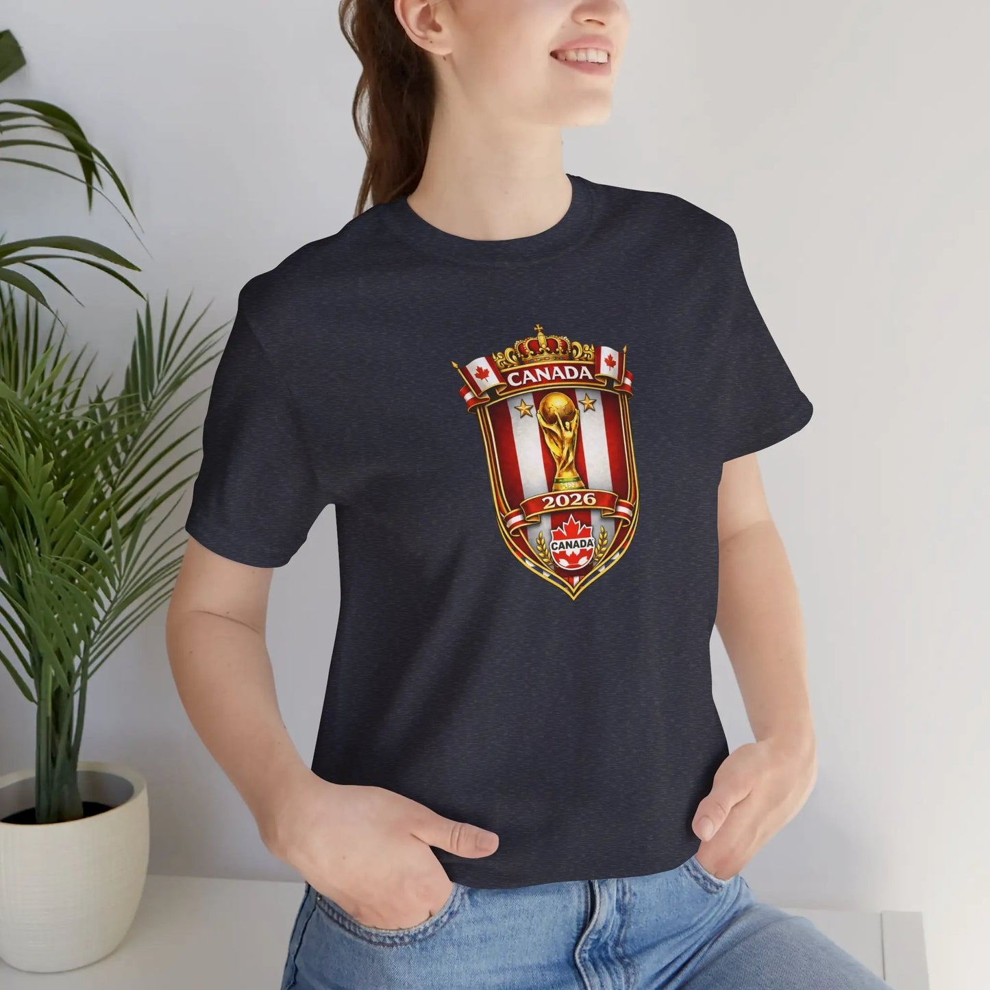Canada World Cup 2026 Unisex Cotton Crew Soccer Fan Tee by Printify