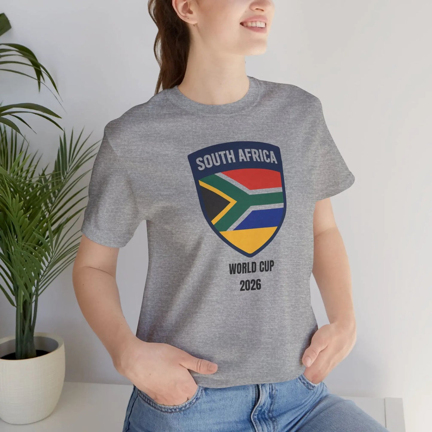 South Africa World Cup 2026 Unisex Cotton Crew Tee by Printify