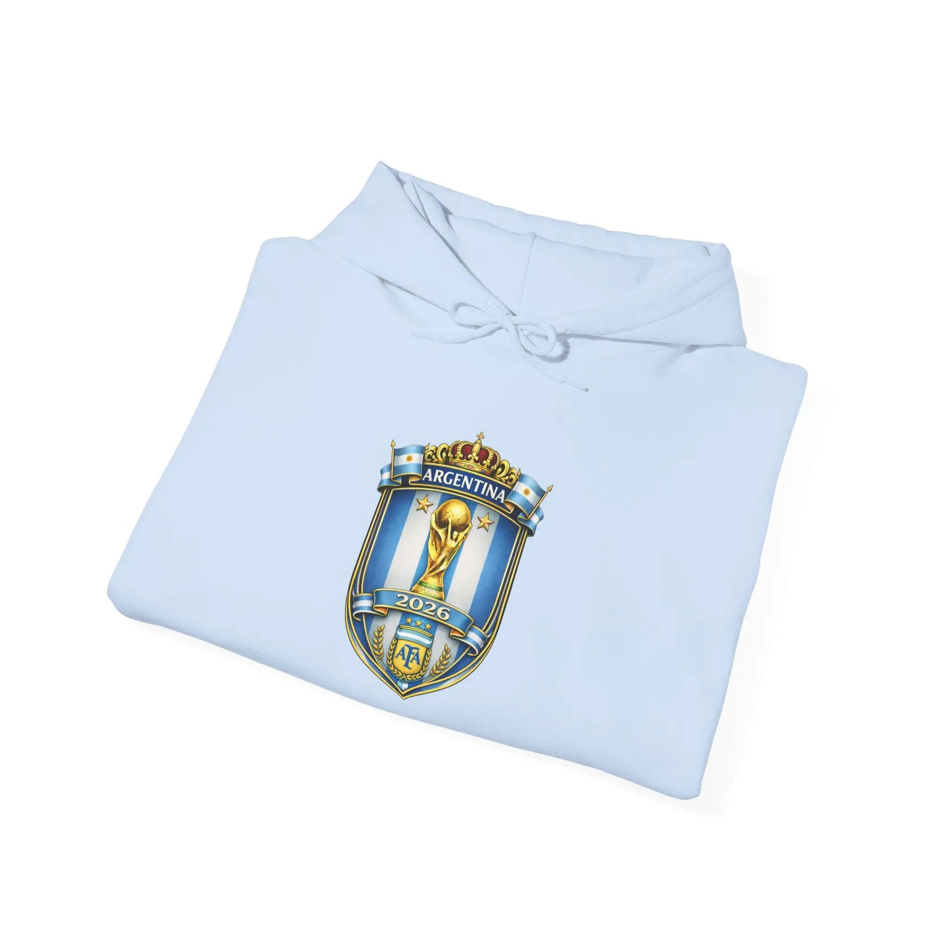 Soccer Trophy Crest Hoodie - Champion Shield Football Pullover by Printify