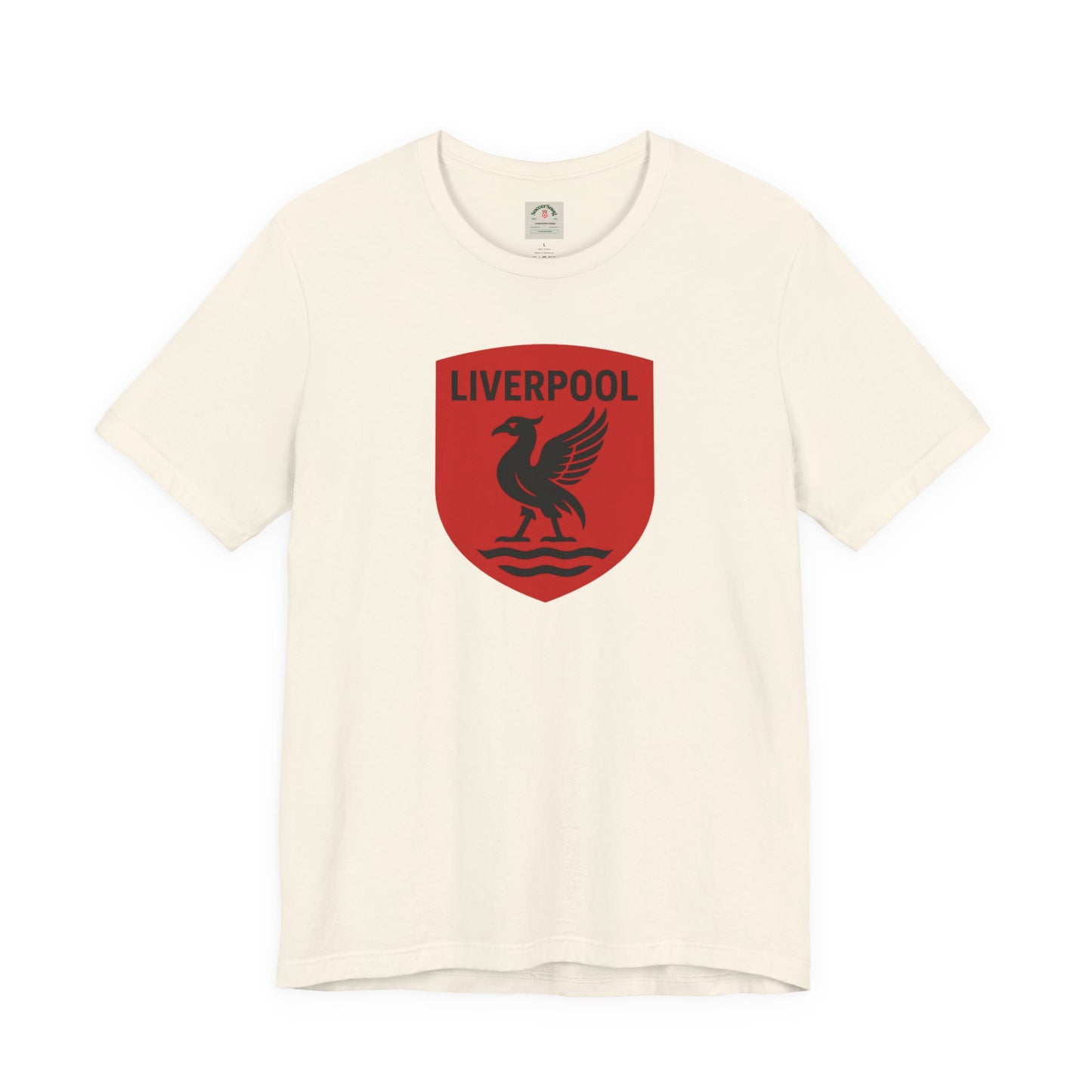 Liverpool Crest T Shirt Retro Red Shield Football Tee