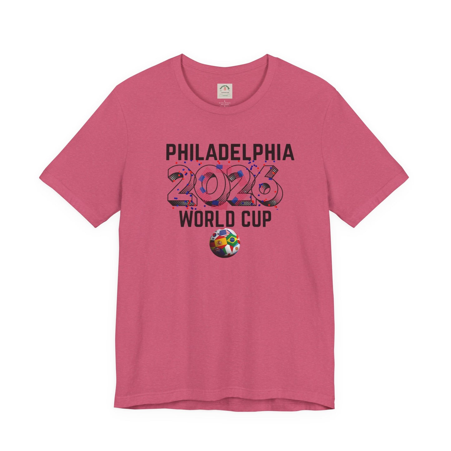Philadelphia World Cup 2026 Unisex Streetwear Cotton Crew Tee