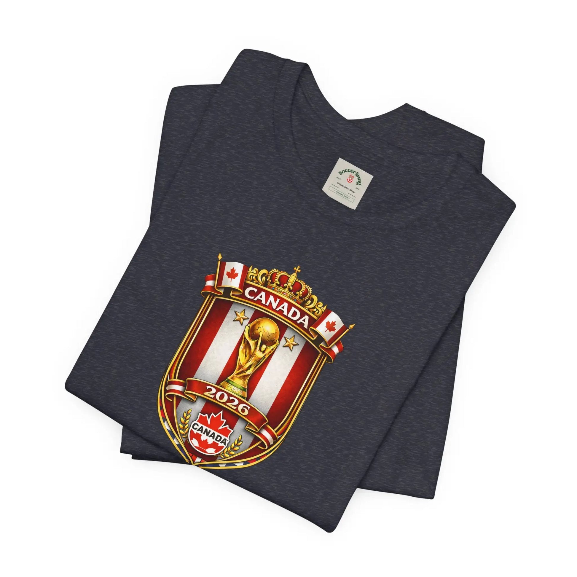 Canada World Cup 2026 Unisex Cotton Crew Soccer Fan Tee by Printify