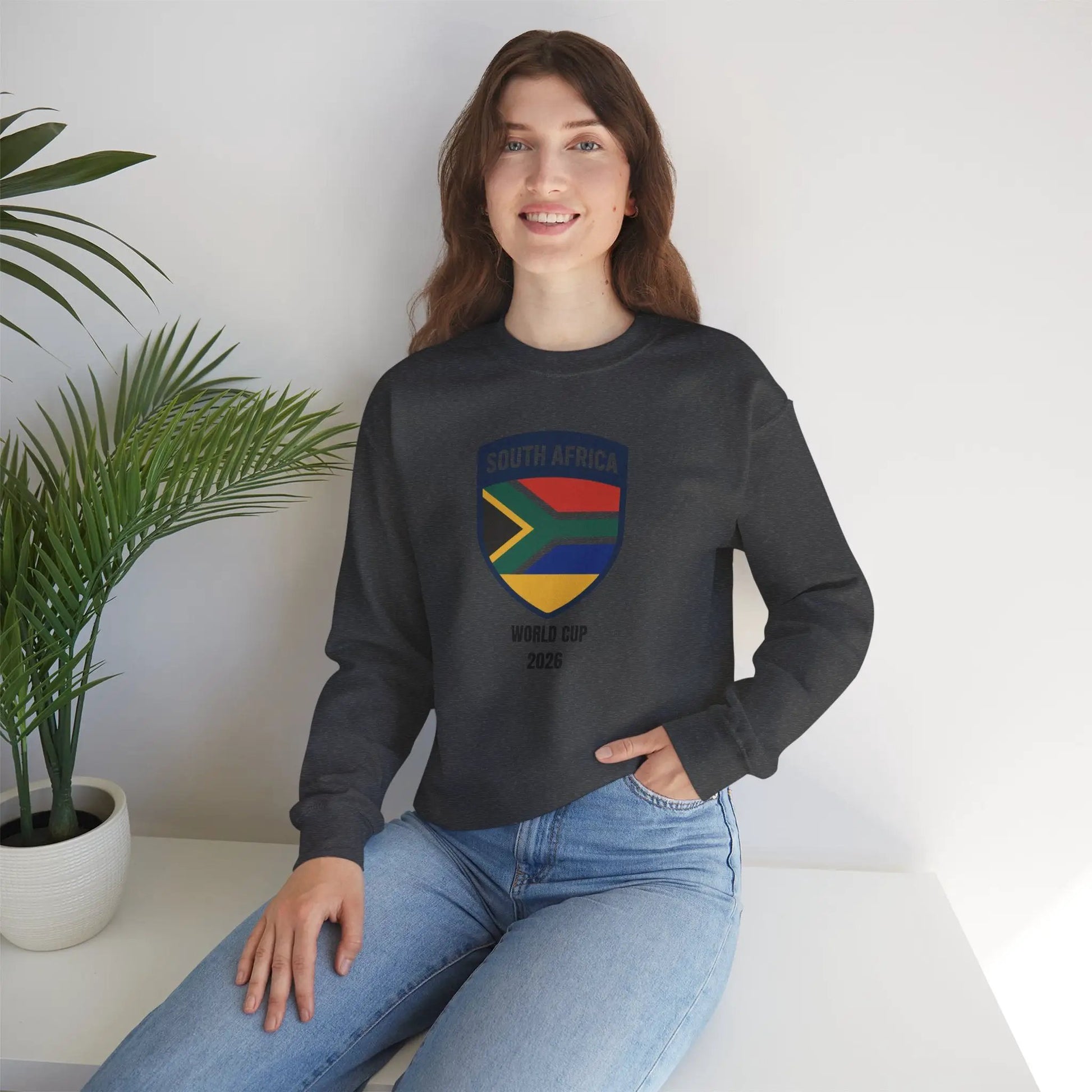 South Africa World Cup 2026 Unisex Heavy Blend™ Crewneck Sweatshirt by Printify