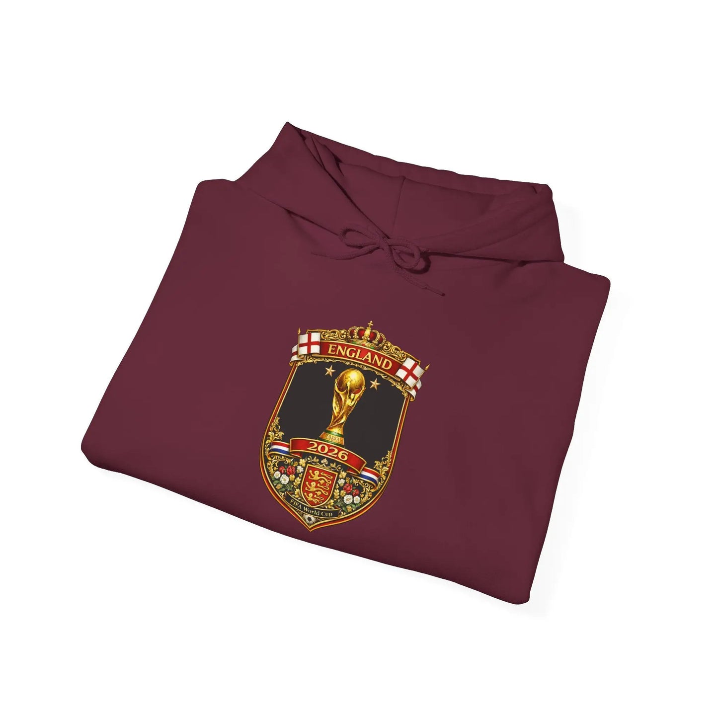England World Cup Hooded Sweatshirt by Printify
