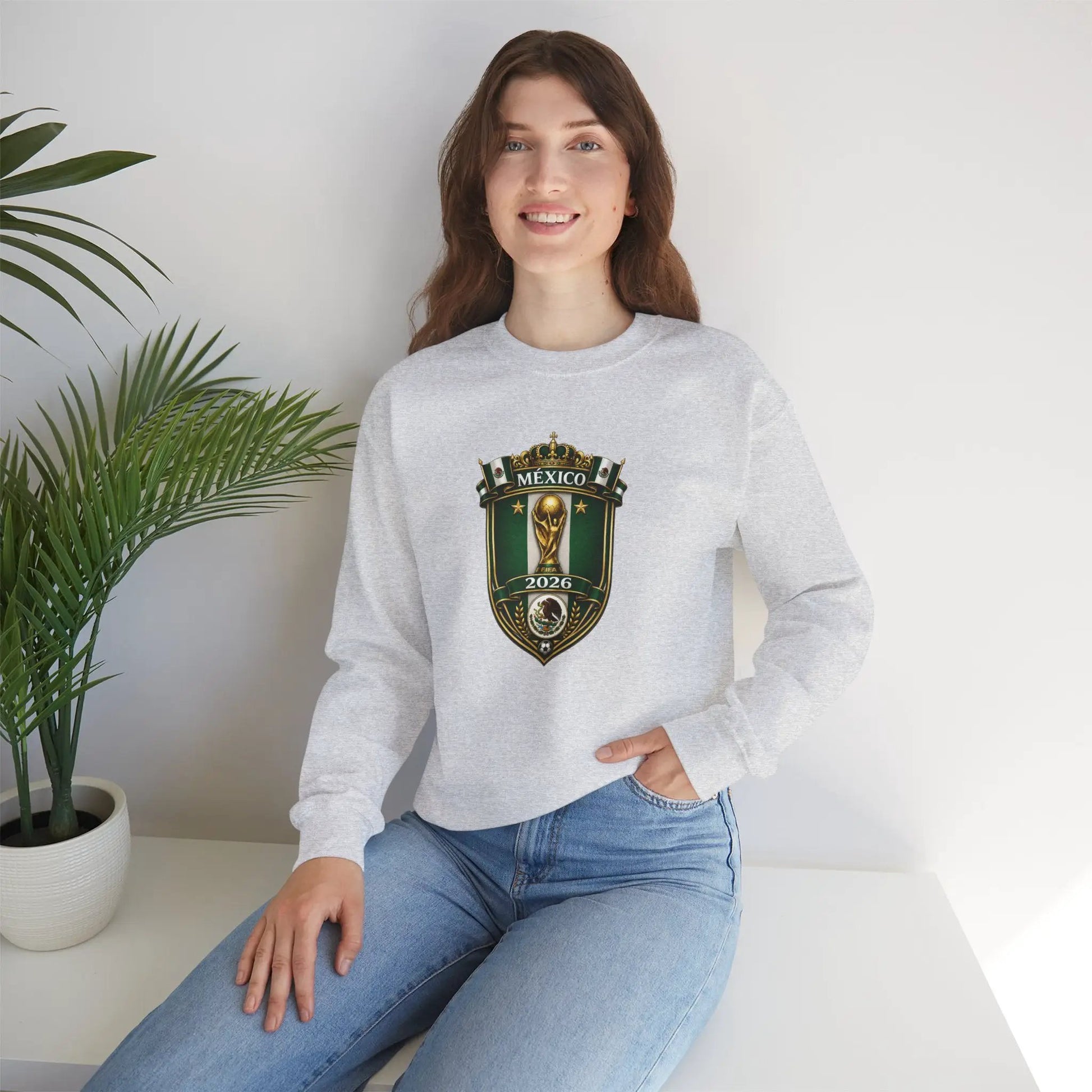 Mexico World Cup 2026 Crewneck Sweatshirt by Printify