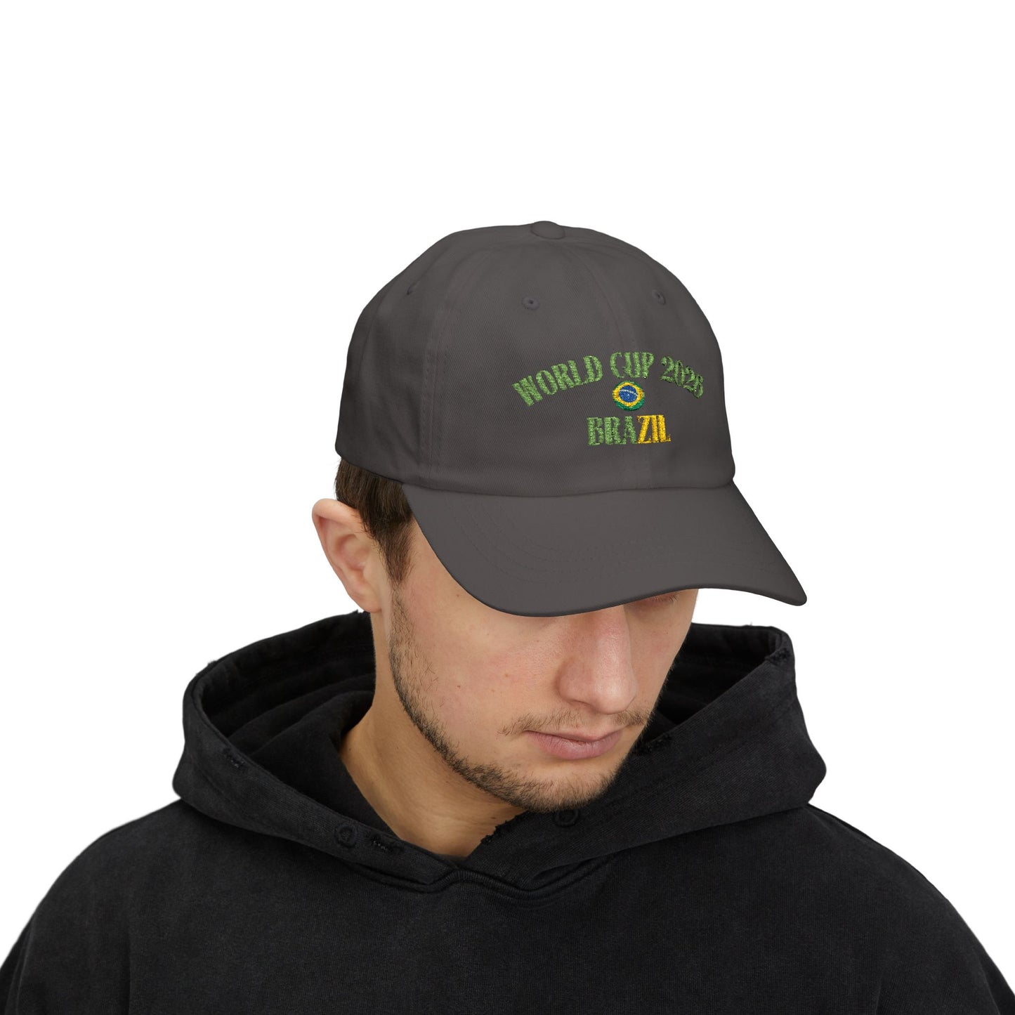 World Cup 2026 Brazil Dad Cap – Embroidered Soccer Fan Hat