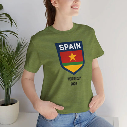 Spain World Cup 2026 Unisex Cotton Crew Tee by Printify