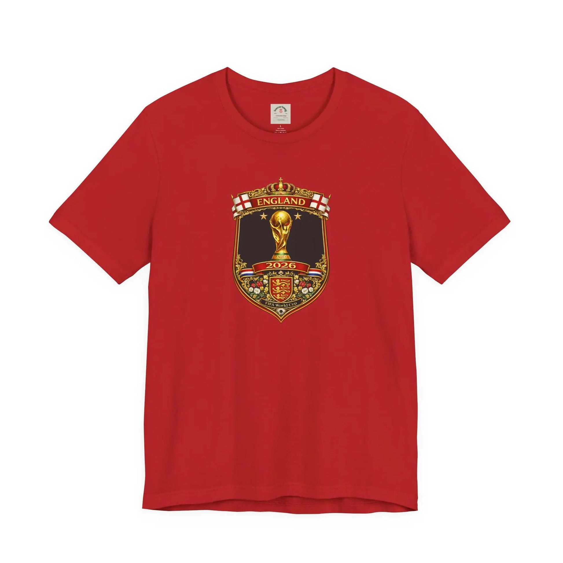 England World Cup 2026 Unisex Cotton Crew Tee by Printify