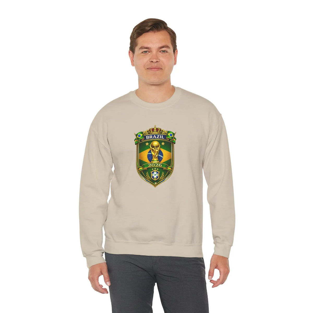 Brazil World Cup 2026 Crewneck Sweatshirt by Printify