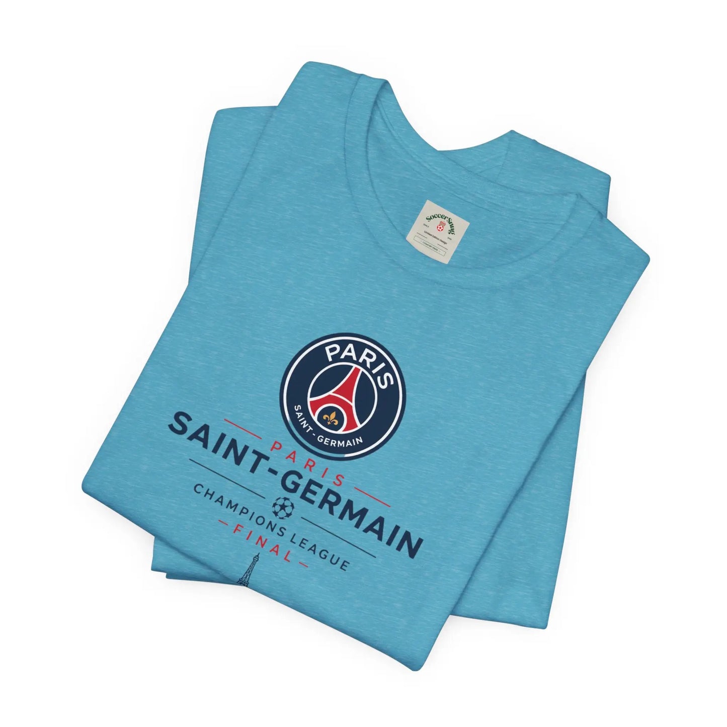PSG Champions League Final Unisex Soccer Jersey Short Sleeve Tee by Printify