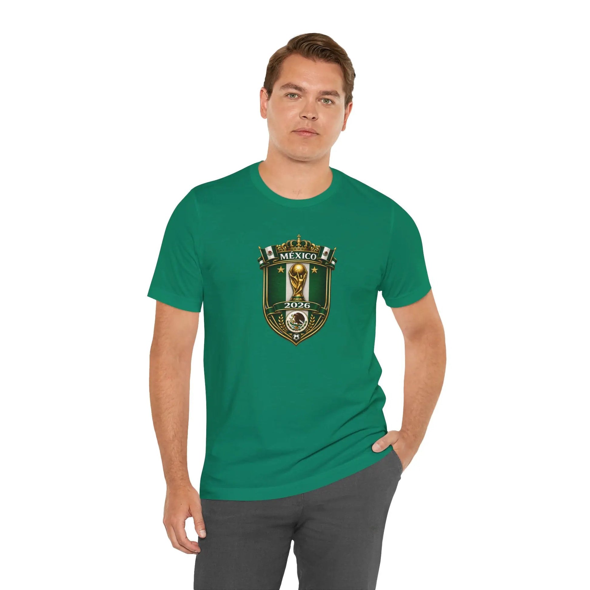 Mexico 2026 World Cup Crest T-Shirt — Soccer Fan Jersey Tee by Printify