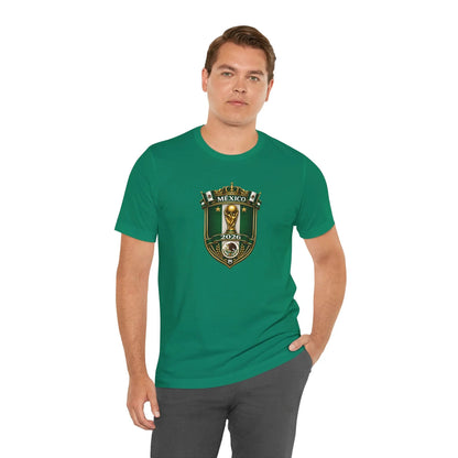 Mexico 2026 World Cup Crest T-Shirt — Soccer Fan Jersey Tee by Printify