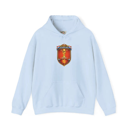 Netherland World Cup 2026 Crest Hoodie — Lion Shield Emblem Hooded Sweatshirt by Printify