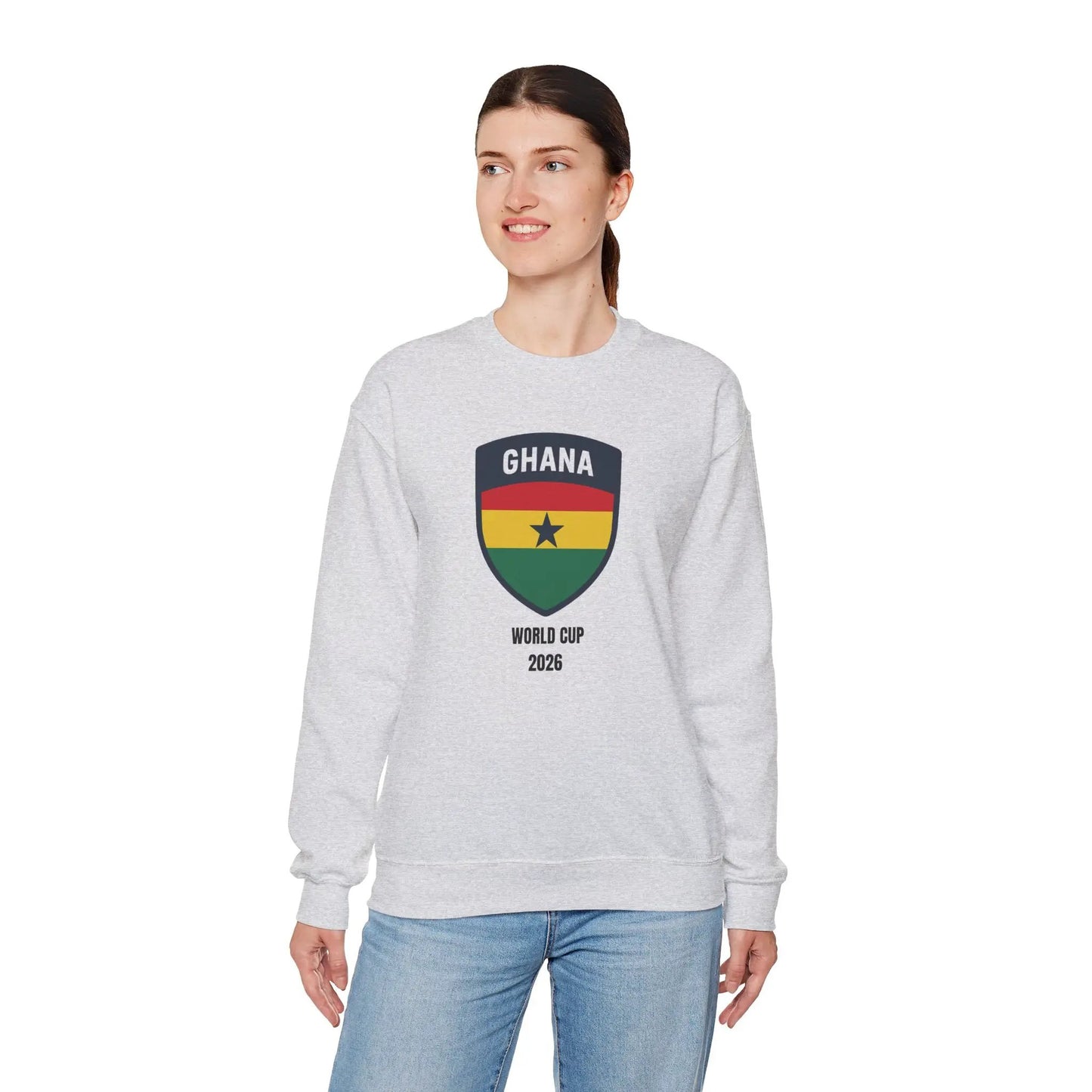 Ghana World Cup 2026 Unisex Heavy Blend Crewneck Sweatshirt by Printify