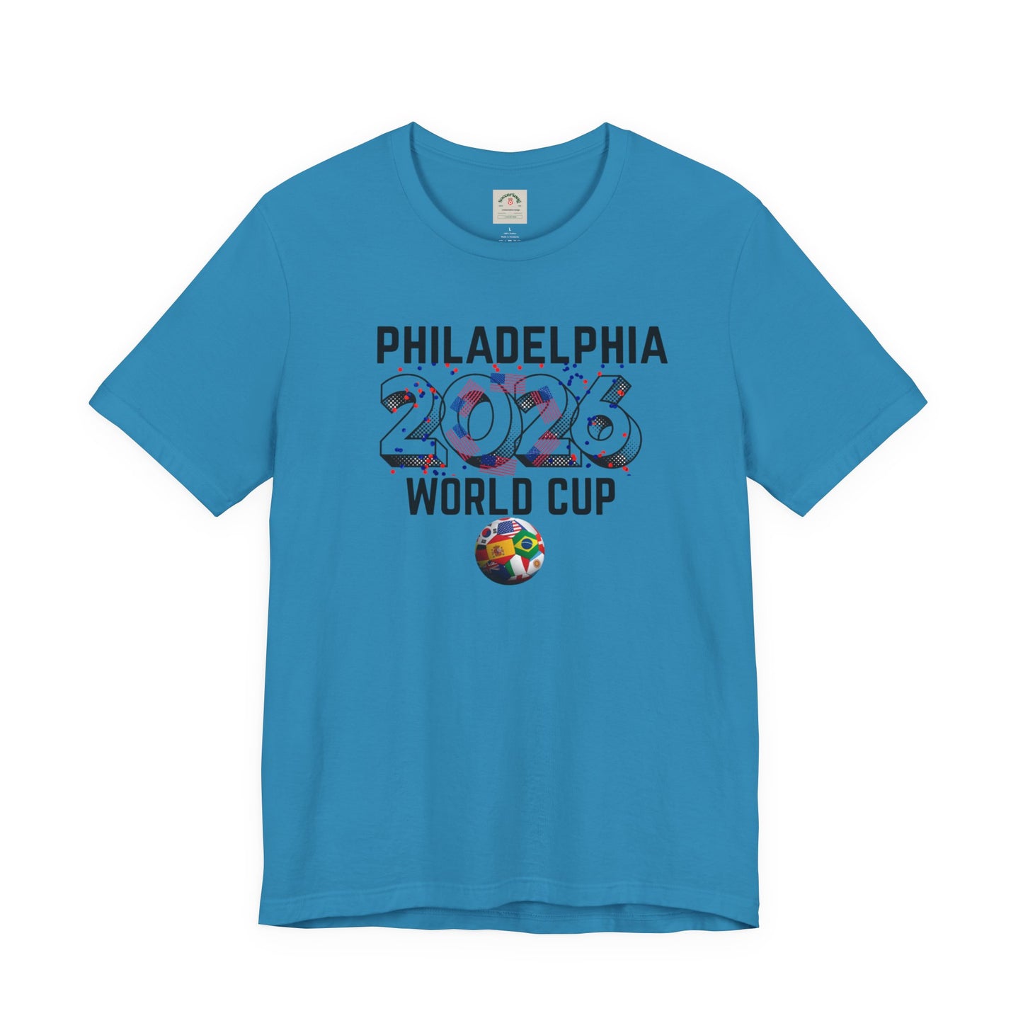 Philadelphia World Cup 2026 Unisex Streetwear Cotton Crew Tee
