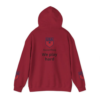 Customizable - SoccerSnug Heavy Blend Hoodie Unisex With Front Pocket Drawcord by Printify