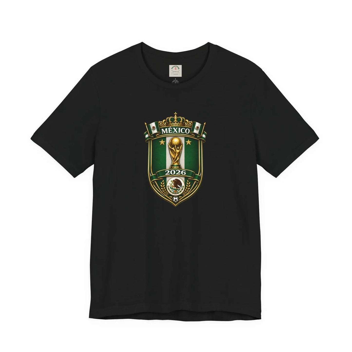 Mexico 2026 World Cup Crest T-Shirt — Soccer Fan Jersey Tee by Printify