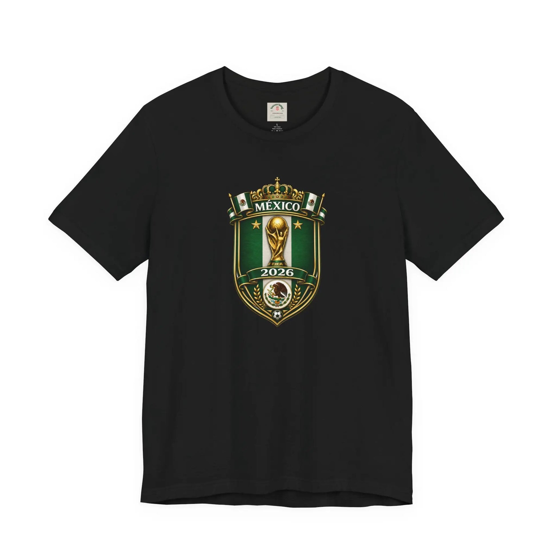 Mexico 2026 World Cup Crest T-Shirt — Soccer Fan Jersey Tee by Printify