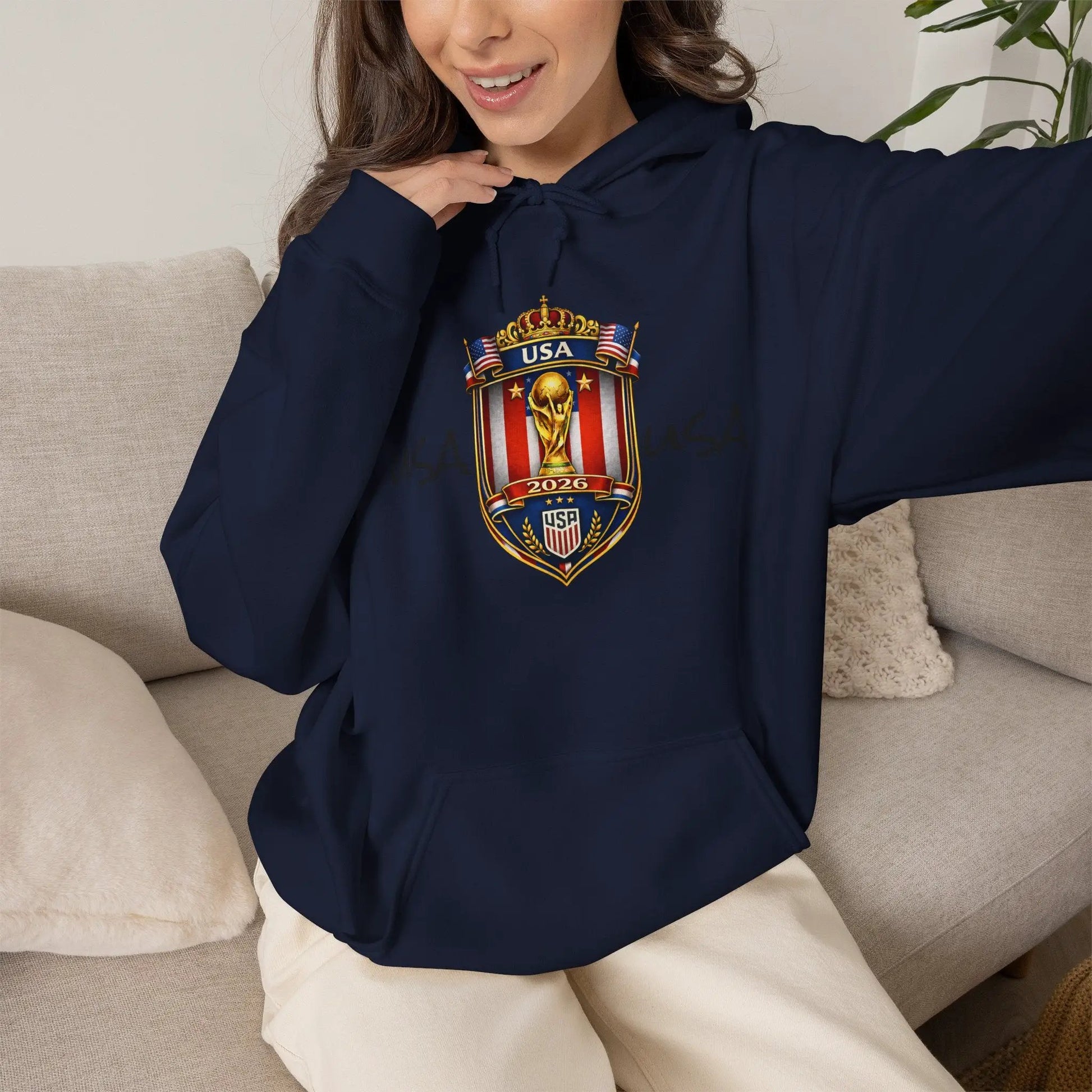 USA World Cup 2026 Hooded Sweatshirt by Printify