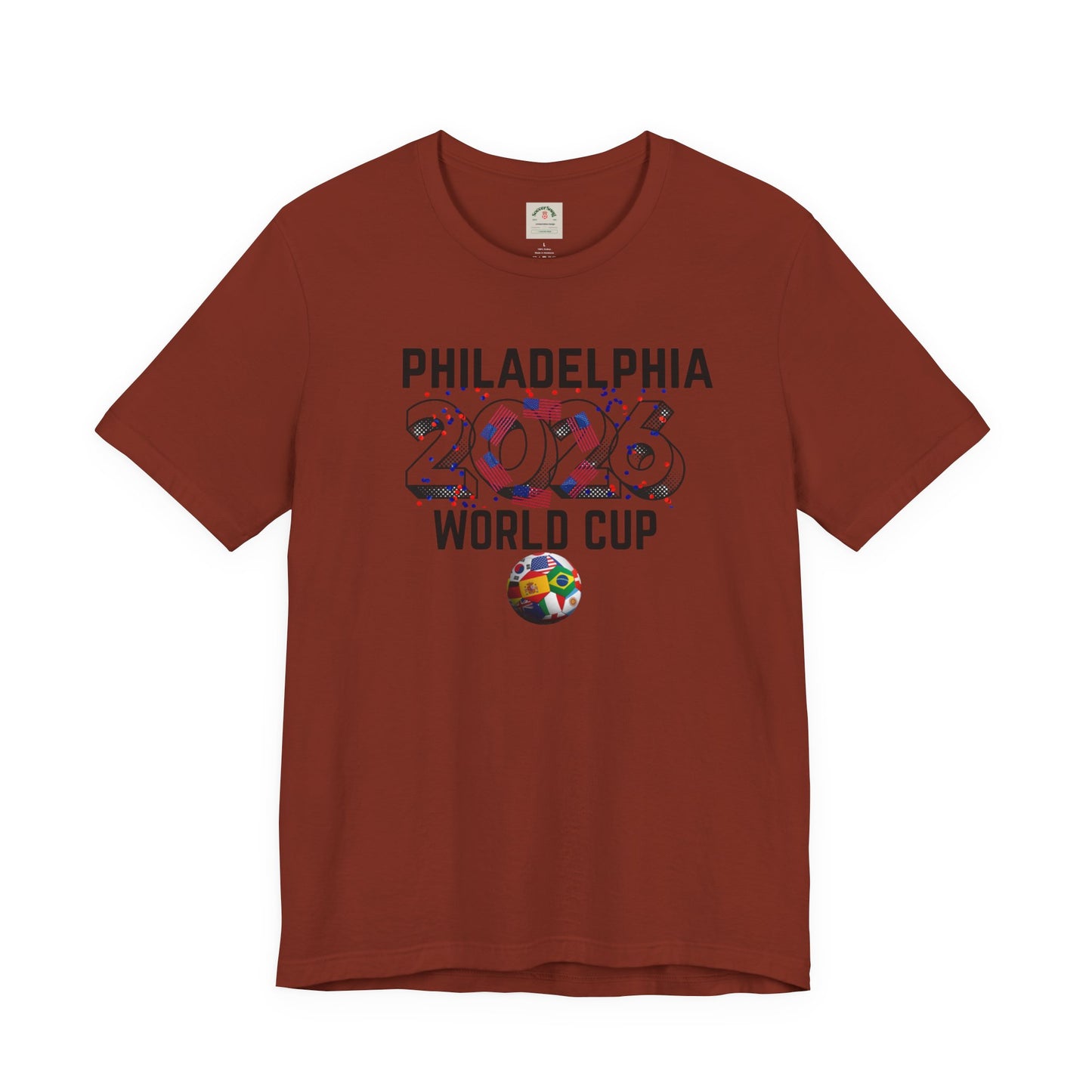 Philadelphia World Cup 2026 Unisex Streetwear Cotton Crew Tee