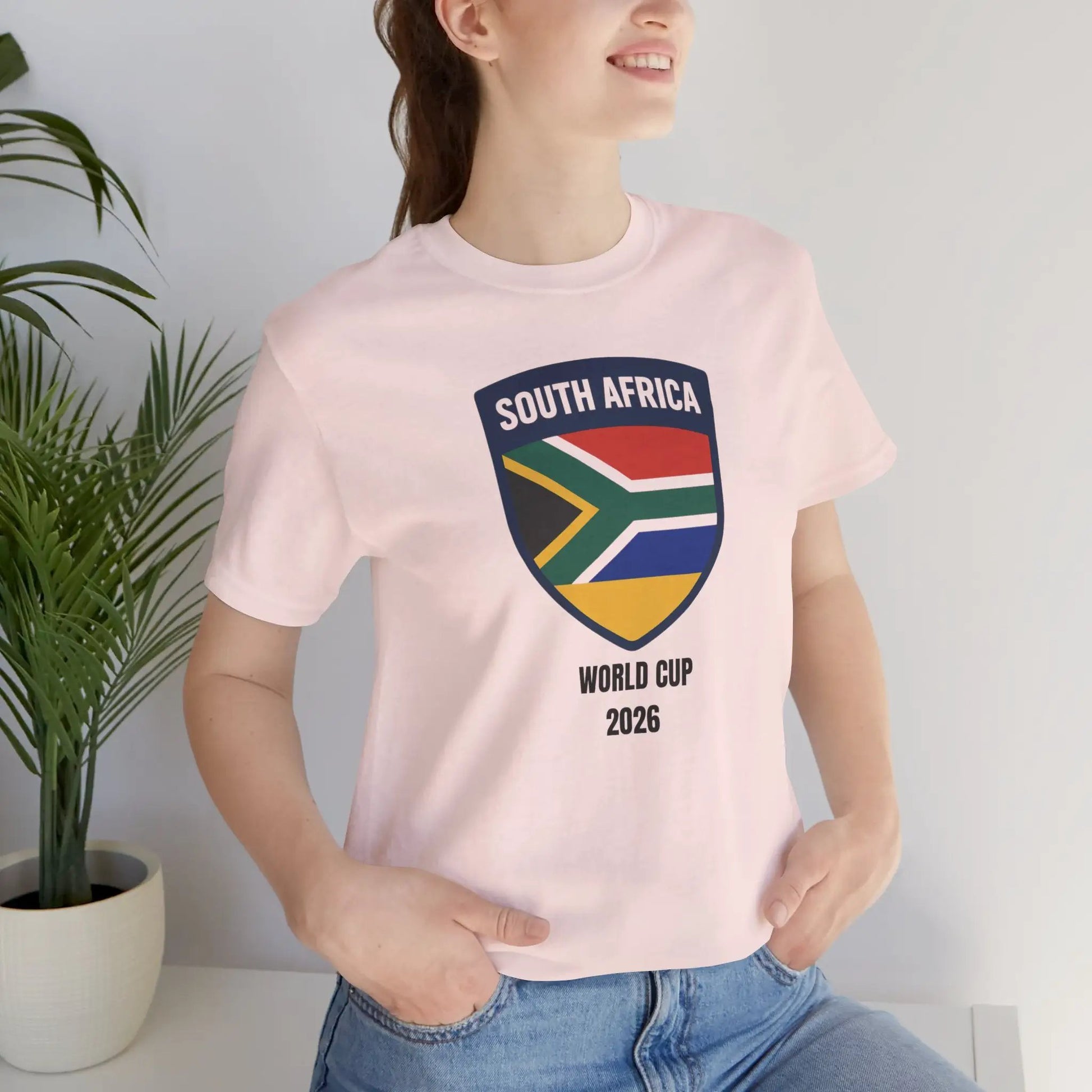 South Africa World Cup 2026 Unisex Cotton Crew Tee by Printify