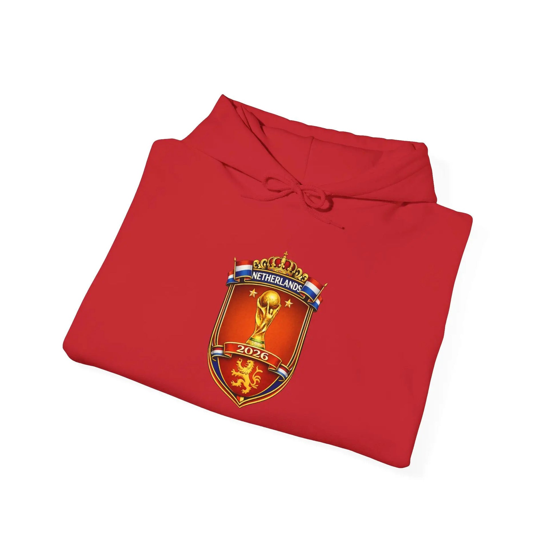 Netherlands World Cup 2026 Crest Hoodie Lion Shield Emblem Sweatshirt by Printify