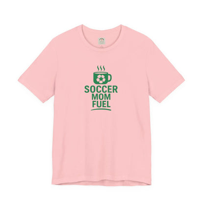 Soccer Mom Fuel T-Shirt — Coffee & Soccer Graphic Tee for Sports Moms by Printify