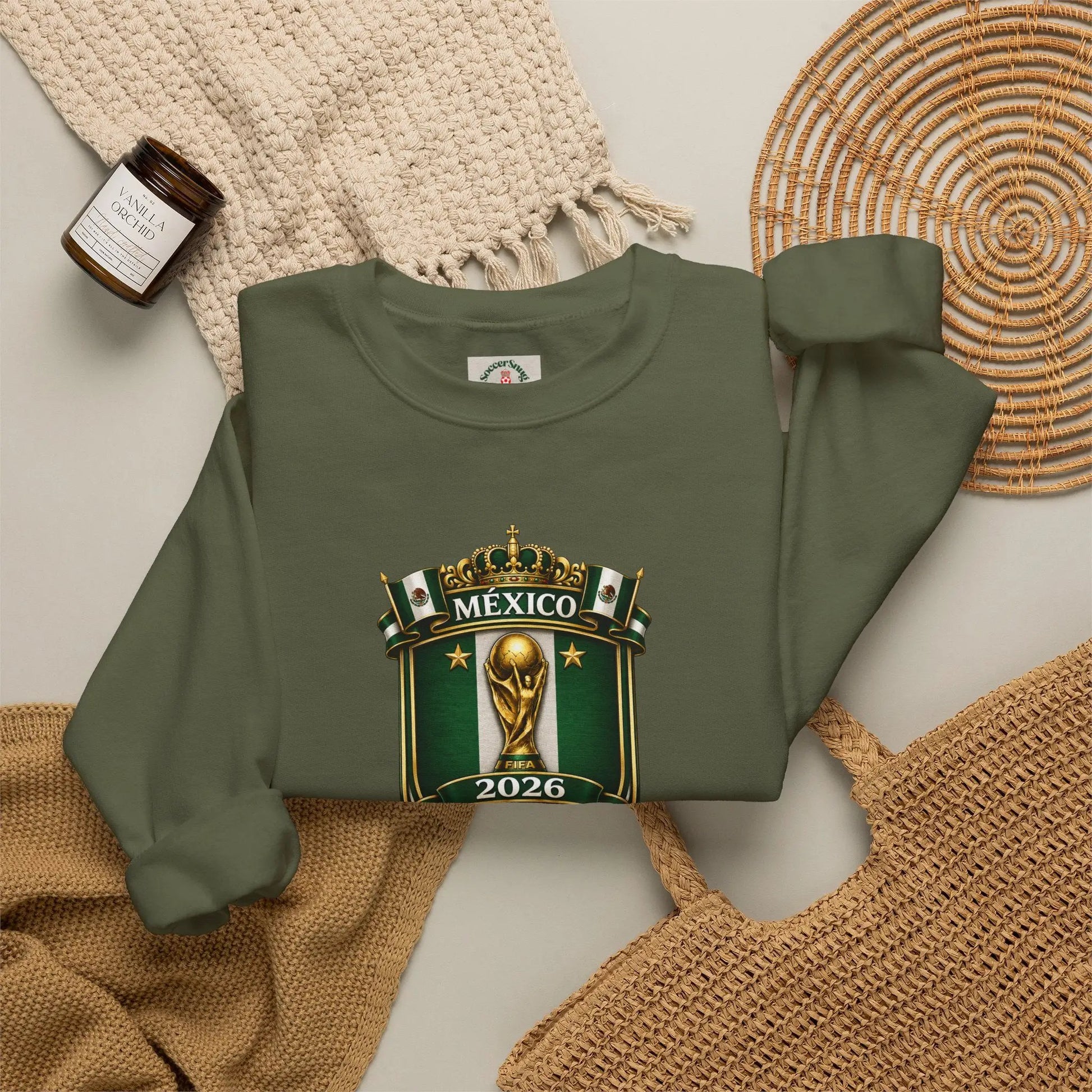 Mexico World Cup 2026 Crewneck Sweatshirt by Printify