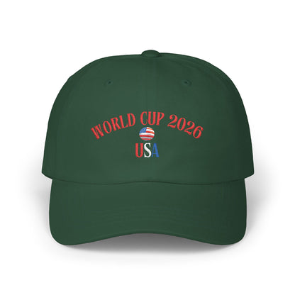 World Cup 2026 USA Dad Cap – Embroidered Soccer Ball Baseball Hat