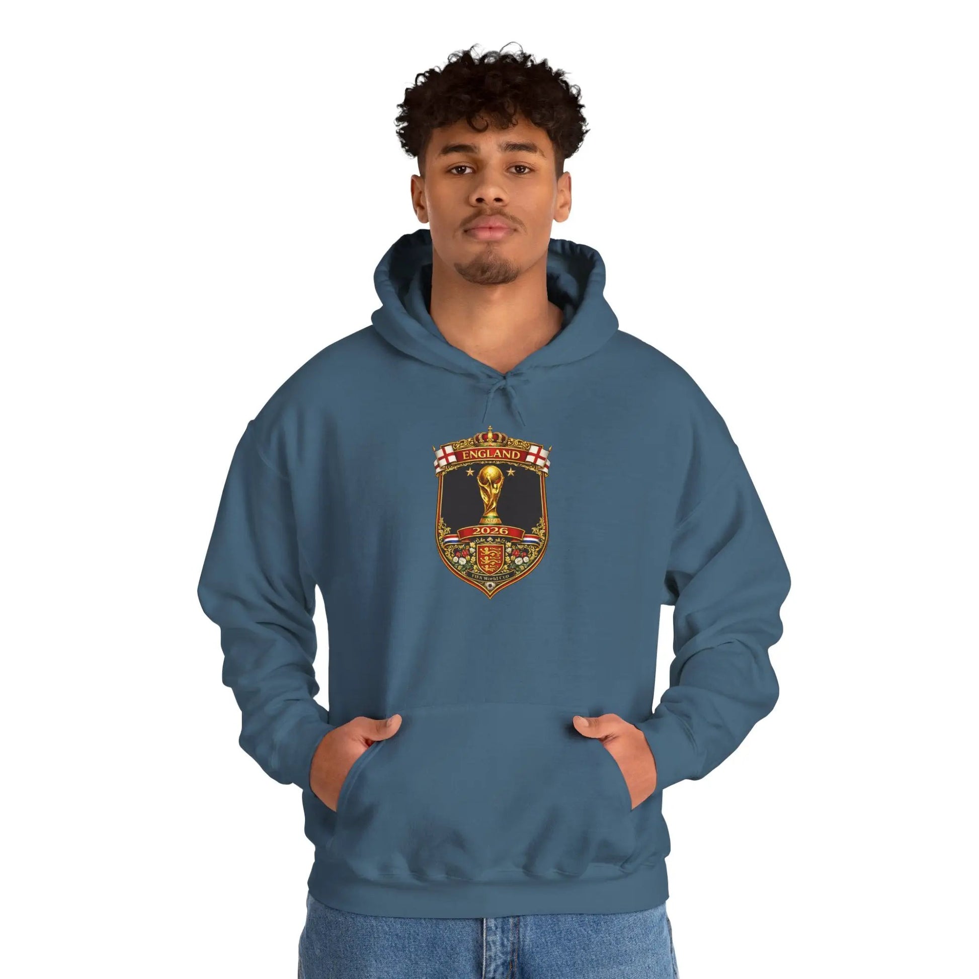 England World Cup Hooded Sweatshirt by Printify