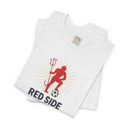 Red Side Man United Devil Soccer T-Shirt — Since Day One Fan Tee
