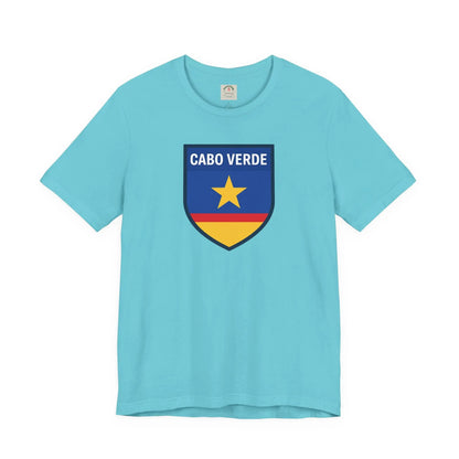 Cabo Verde Shield T‑Shirt — Cape Verde Pride Travel Tee by Printify