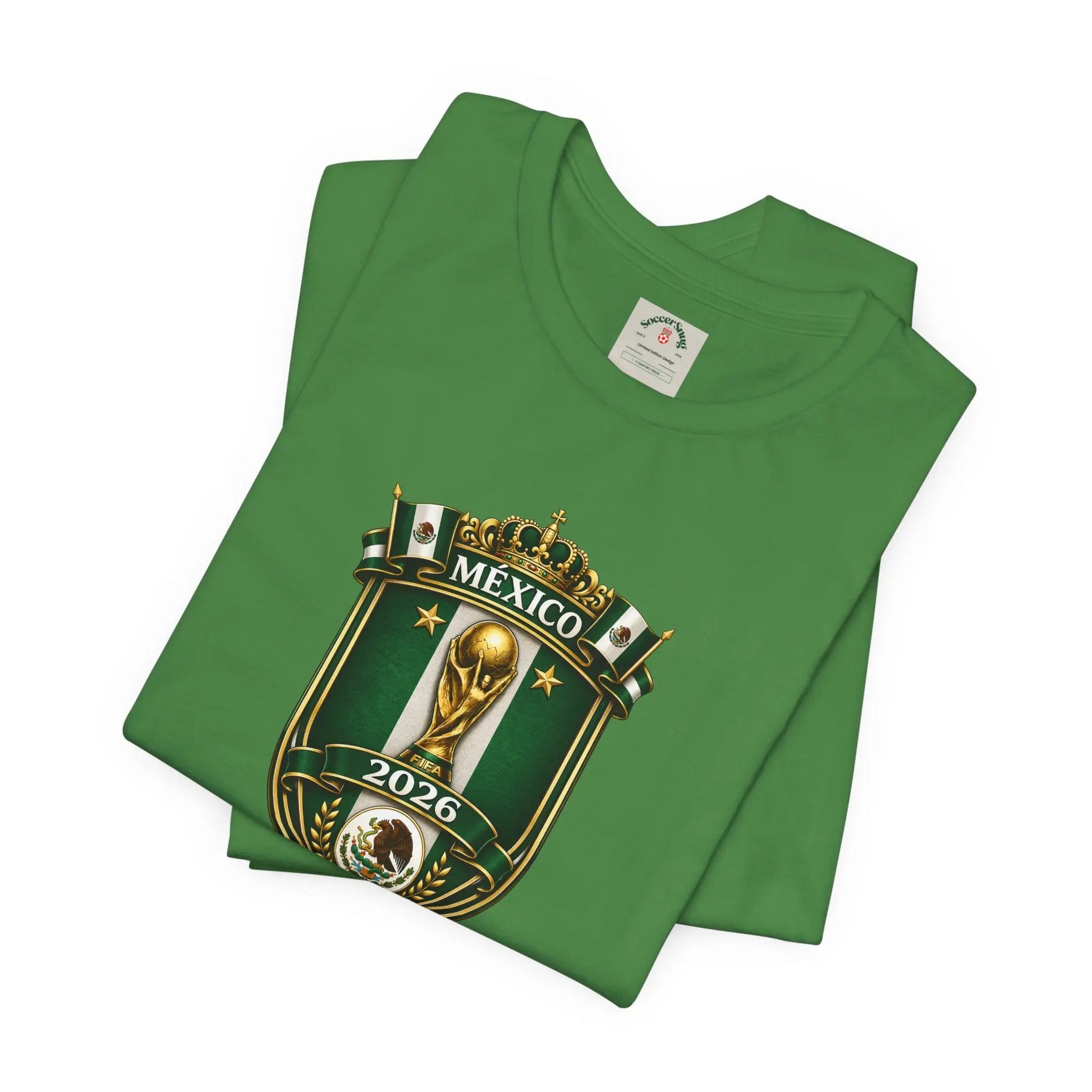 Mexico 2026 World Cup Crest T-Shirt — Soccer Fan Jersey Tee by Printify