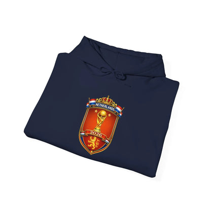 Netherlands World Cup 2026 Crest Hoodie Lion Shield Emblem Sweatshirt by Printify