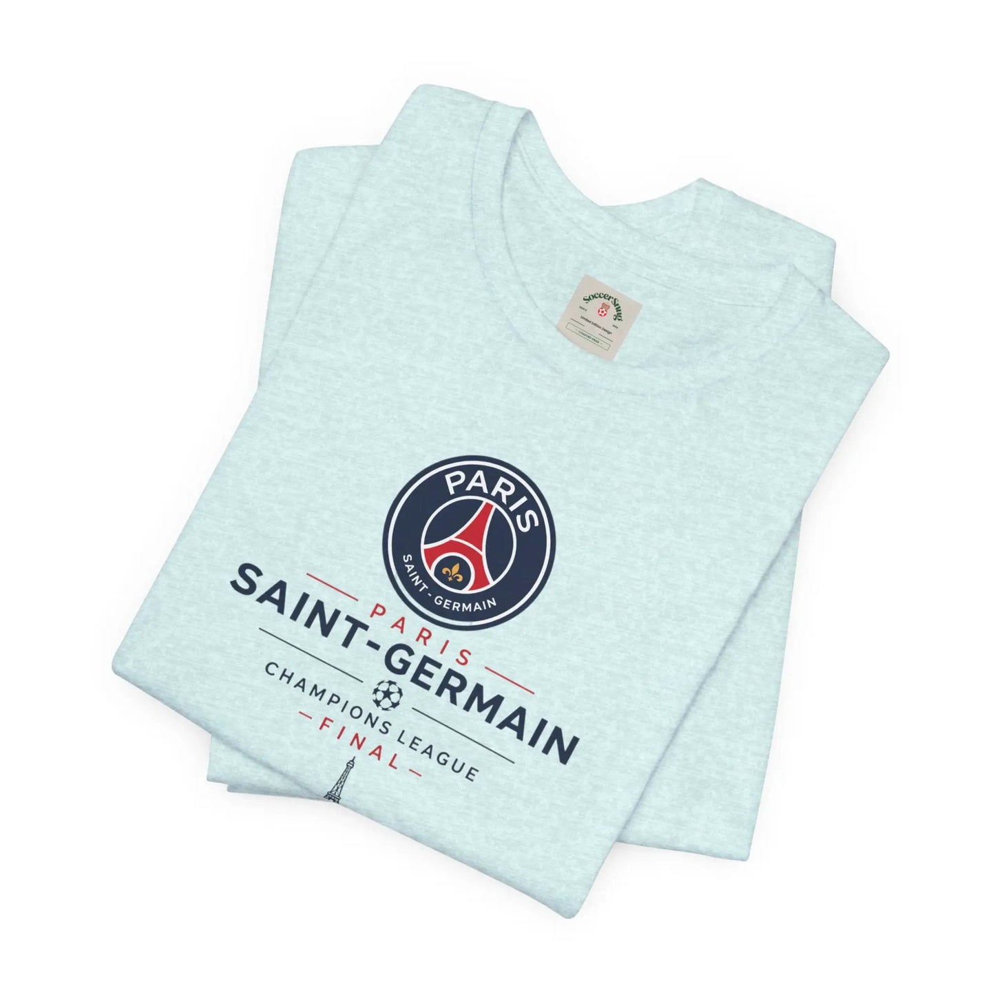 PSG Champions League Final Unisex Soccer Jersey Short Sleeve Tee by Printify