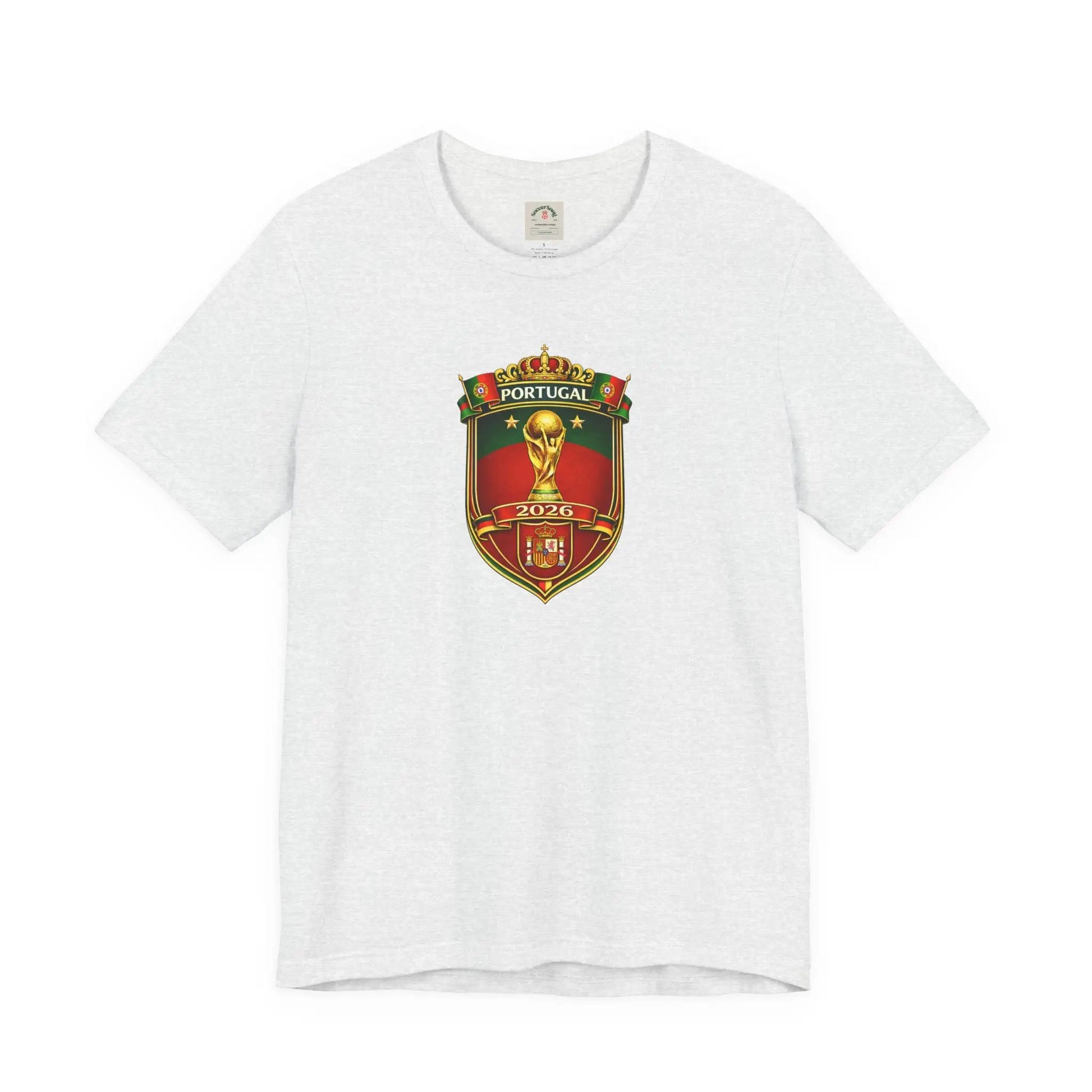 Portugal World Cup Soccer Crest Tee by Printify