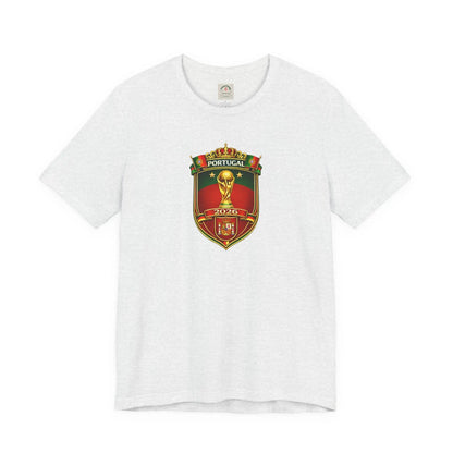 Portugal World Cup Soccer Crest Tee by Printify