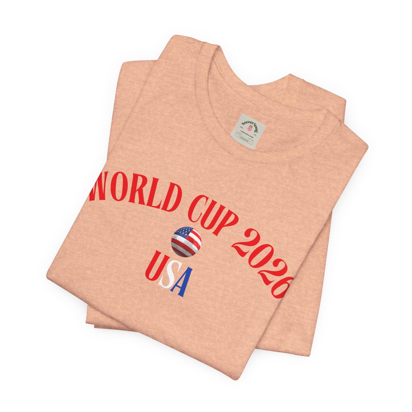 World Cup 2026 USA T-Shirt — Patriotic Soccer Tee
