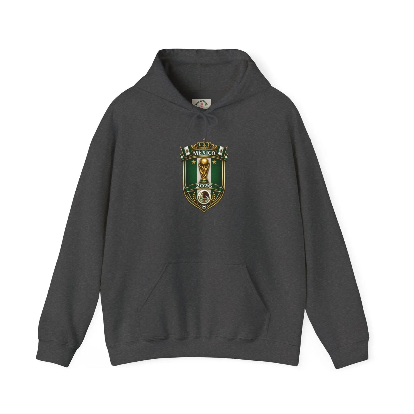 Mexico World Cup Slytherin Crest Hoodie – Hogwarts House Green Shield Pullover by Printify