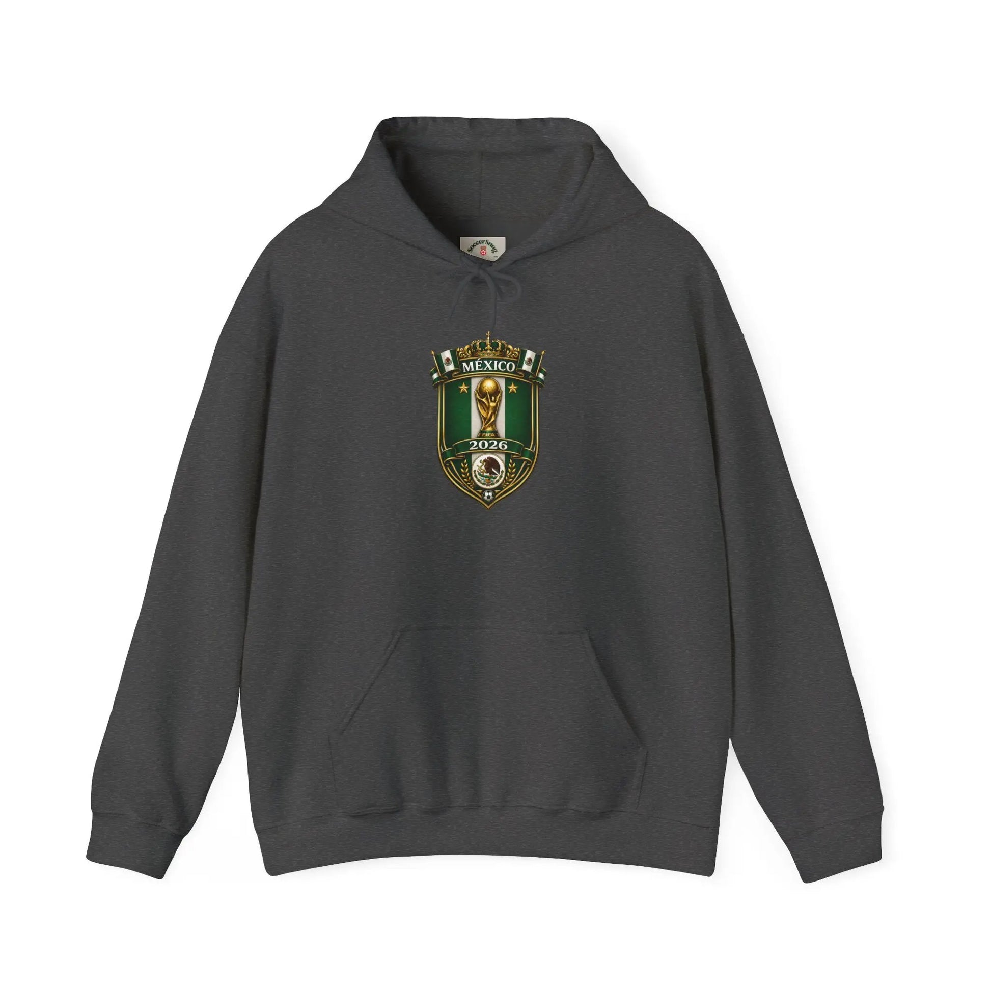 Mexico World Cup Slytherin Crest Hoodie – Hogwarts House Green Shield Pullover by Printify