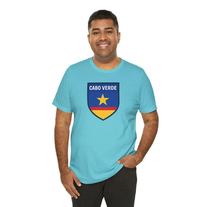 Cabo Verde Shield T‑Shirt — Cape Verde Pride Travel Tee by Printify