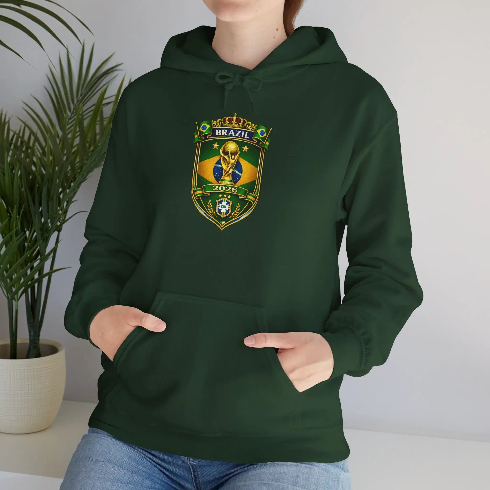 Brazil World Cup 2026 Hooded Sweatshirt by Printify